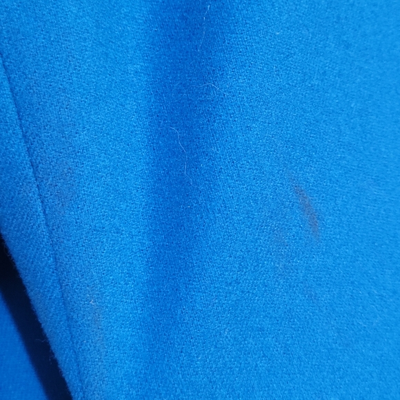 Vintage Pendleton Blue Double-Breasted Women's Coat - Picture 9 of 11